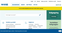 Desktop Screenshot of kab-bolig.dk